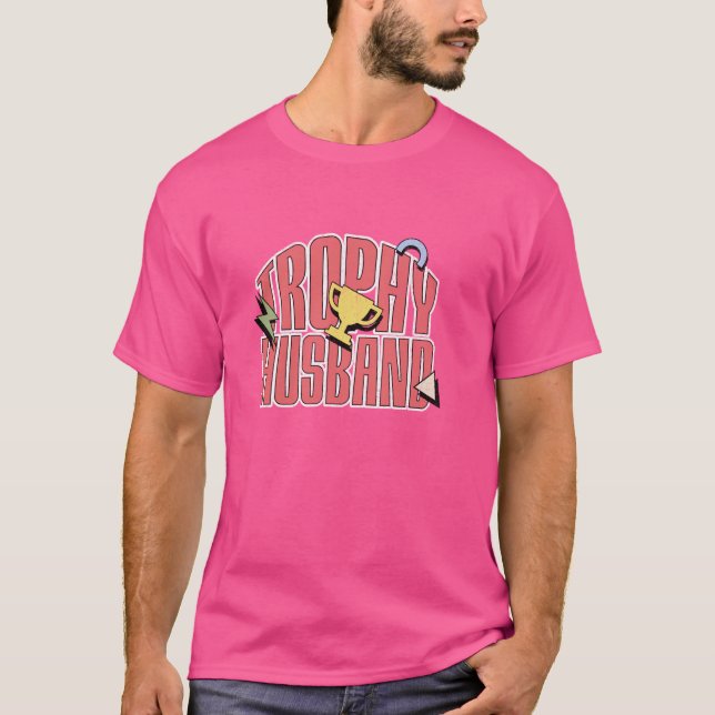 Funny Trophy Husband Design für Männer T-Shirt (Vorderseite)