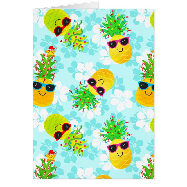Funny Tropical Christmas Pineapples (Vorne)