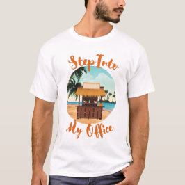 Funny Tropical Island Office T-Shirt