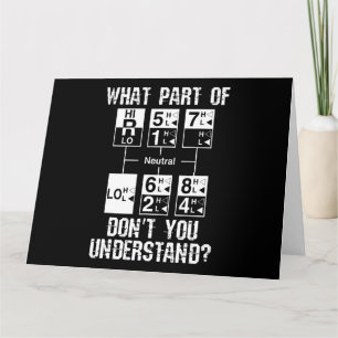 Funny Truck Driver verstehen Sie nicht Geschenk Karte