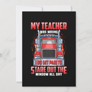 Funny Truck Drivers Art Geschenk für Lkw und Männe Einladung