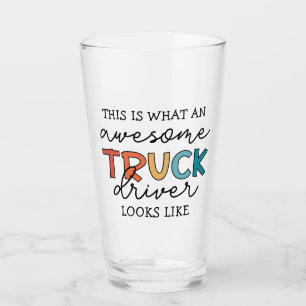 Funny Truck   Phantastischer Lastwagenfahrer Glas