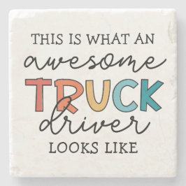 Funny Truck | Phantastischer Lastwagenfahrer Steinuntersetzer