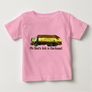 Funny Trucker Baby Mein Vater Job ist Müll T-shirt
