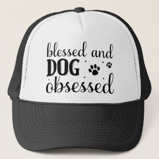 Funny Trucker Cap - Hund besessen Mesh Back Hat Truckerkappe