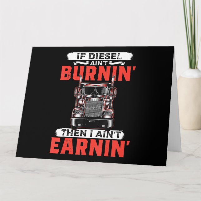 Funny Trucker Driver Trucking Männer Geschenk Karte (Vorderseite)