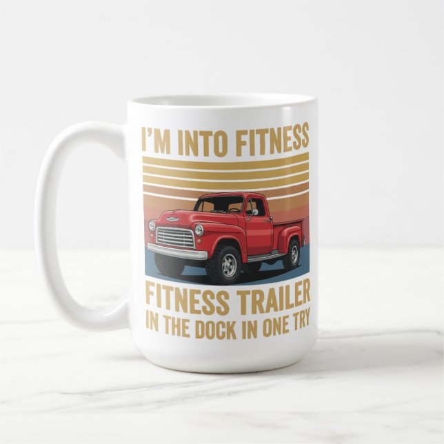 Funny Trucker Pun Fitness Whole Trailer in The Doc Kaffeetasse (Links)