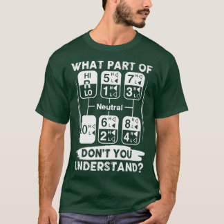 Funny Trucker T-Shirt Gearshift Truck T-Shirts für