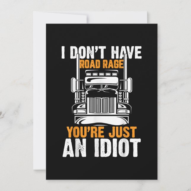 Funny Trucker Truck Truckfahrer Vater Pater Me Save The Date (Vorderseite)