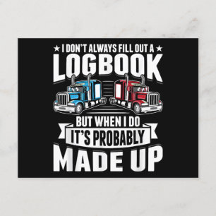 Funny Trucker Trucker Spaß Trailer Trucker Begleitkarte