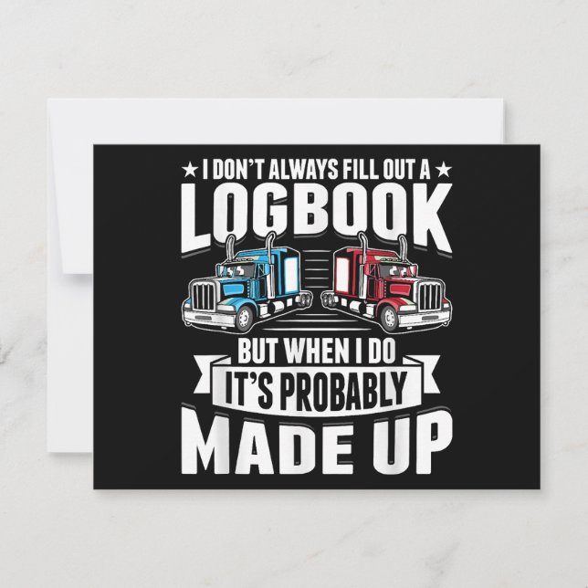 Funny Trucker Trucker Spaß Trailer Trucker Save The Date (Vorderseite)