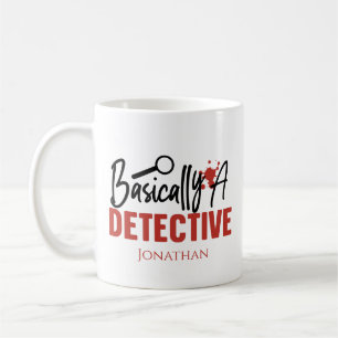 Funny True Crime im Grunde eine Detektivkaffee-Tas Kaffeetasse