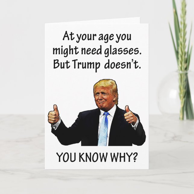 Funny Trump 2020 Wahl Geburtstag Karte (Vorderseite)