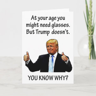 Funny Trump 2020 Wahl Geburtstag Karte