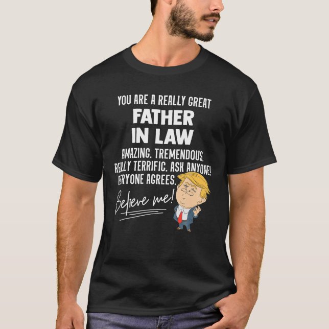 Funny Trump 2020 wirklich großer Vater im Gesetz G T-Shirt (Vorderseite)