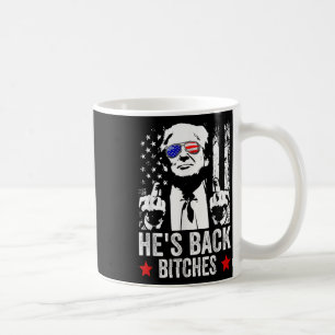 Funny Trump 2024 Hes Back Es Trump 2025 Kaffeetasse