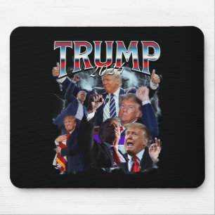 Funny Trump 2024 Kampagnen Rap Trendy Bootleg 90er Mousepad