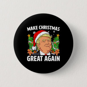 Funny Trump 2024 macht Weihnachten wieder großarti Button