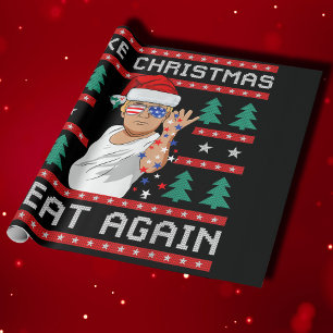 Funny Trump 2024 macht Weihnachten wieder großarti Geschenkpapier