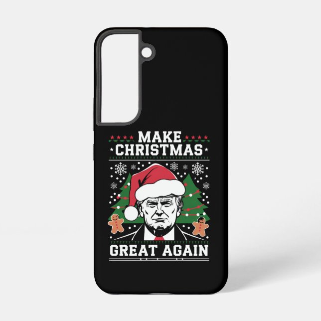 Funny Trump 2024 macht Weihnachten wieder großarti Samsung Galaxy Hülle (Rückseite)