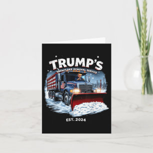 Funny Trump 2024 Siegeszug aus der Schneeflocke Karte