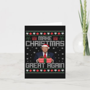 Funny Trump 2024 Weihnachten wieder großartig mach Karte