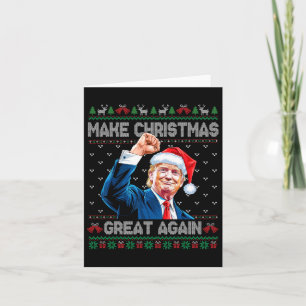 Funny Trump 2024 Weihnachten wieder großartig mach Karte