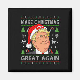 Funny Trump 2024 Weihnachten wieder großartig mach Magnet