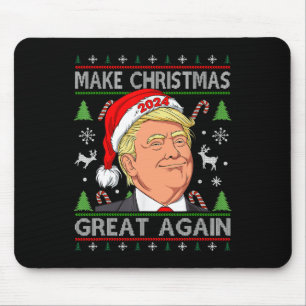 Funny Trump 2024 Weihnachten wieder großartig mach Mousepad