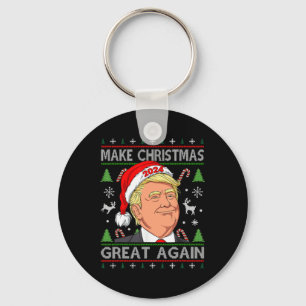 Funny Trump 2024 Weihnachten wieder großartig mach Schlüsselanhänger