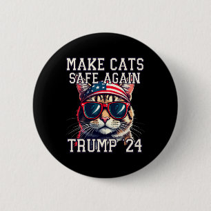 Funny Trump 24 Präsident Debate Meme macht Cats zu Button