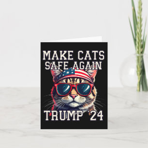 Funny Trump 24 Präsident Debate Meme macht Cats zu Karte