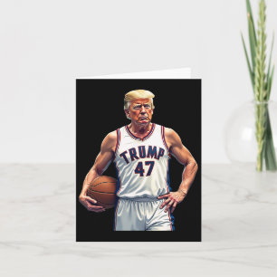 Funny Trump 47 Bysketll Player Team Trump Karte