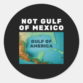 Funny Trump - Amerikas Golf, nicht Golf von Mexiko Runder Aufkleber