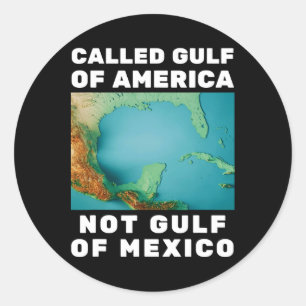 Funny Trump Amerikas Golf nicht Golf von Mexiko Runder Aufkleber