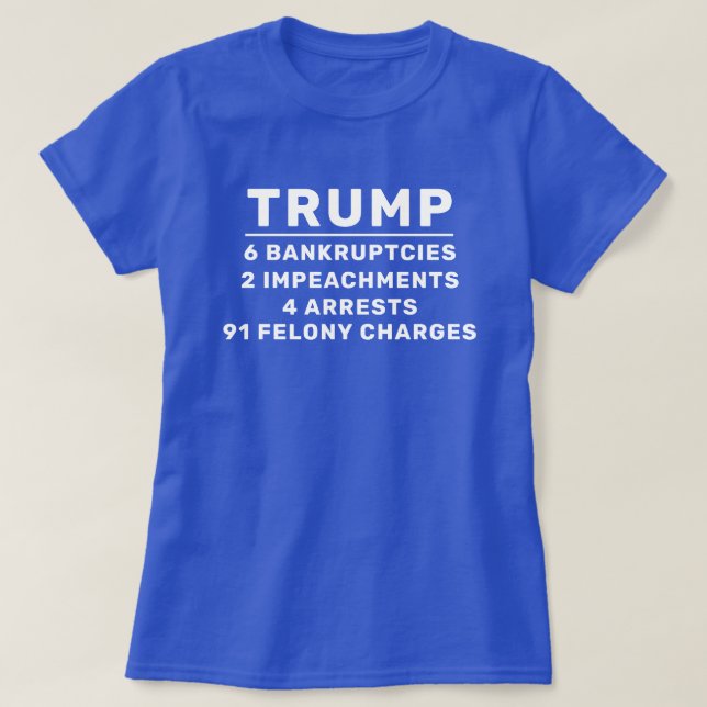Funny Trump an den Zahlen T-Shirt (Design vorne)