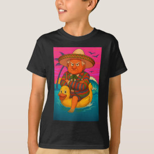 Funny Trump auf dem Floating Gelben Enten Swim Rin T-Shirt