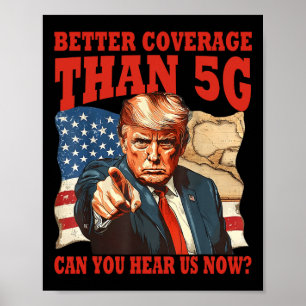 Funny Trump besser abdecken als 5 g Golf in Amerik Poster