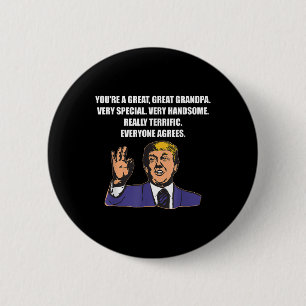 Funny Trump Bester Opa je jeder stimmt zu Button