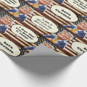Funny Trump Birthday Geschenkpapier