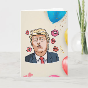 Funny Trump Birthday Karte