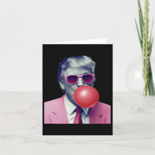 Funny Trump Bubble Gum Yum Geschenke Karte