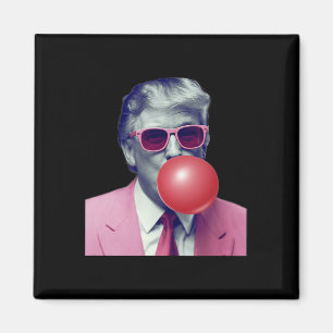 Funny Trump Bubble Gum Yum Geschenke Magnet