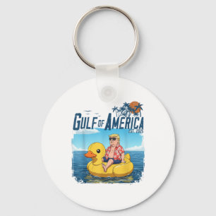 Funny Trump Chillin Gulf of US America Est 2025 4t Schlüsselanhänger