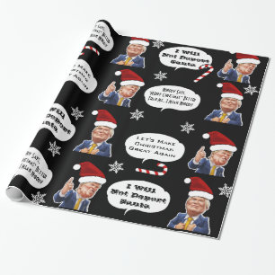Funny Trump Christmas Geschenkpapier