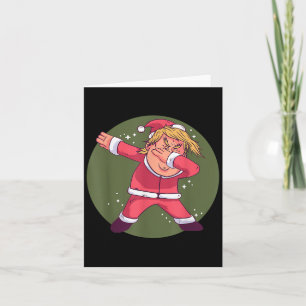 Funny Trump Dabbing Santa Claus Weihnachten Xmas P Karte