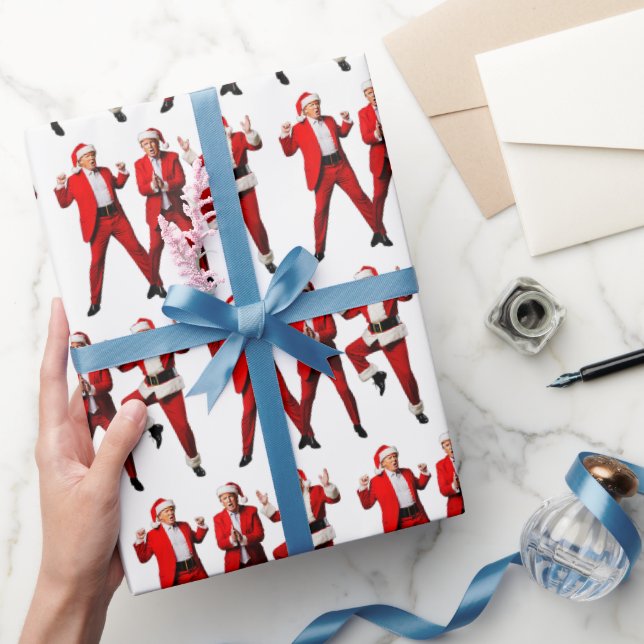 Funny Trump Dance Weihnachten Weihnachten Weihnach Geschenkpapier (Schenken)