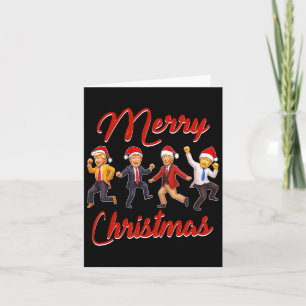 Funny Trump Dance Weihnachtsmann Weihnachten Weihn Karte
