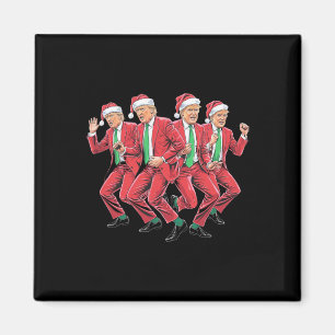 Funny Trump Dance Weihnachtsmann Weihnachten Weihn Magnet