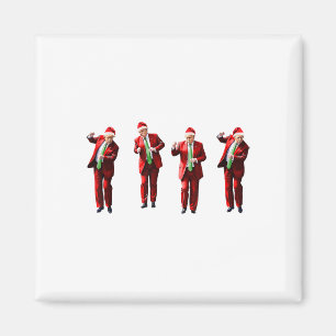 Funny Trump Dance Weihnachtsmann Weihnachten Weihn Magnet